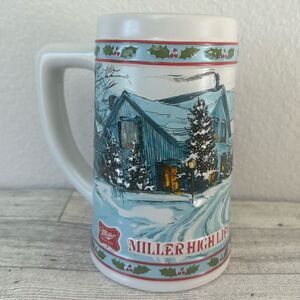 Vintage 1984 Miller High Life Limited Edition Holiday Stein